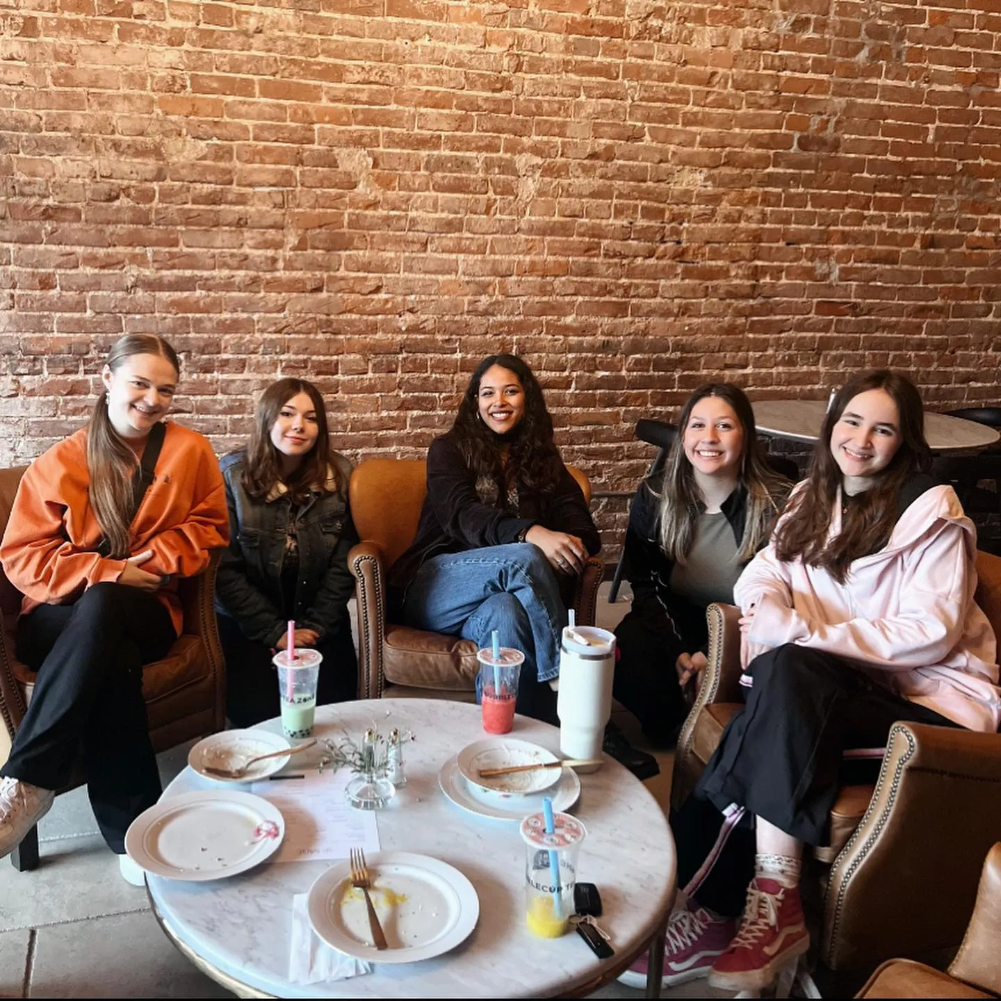 Friends enjoying brunch at Sage